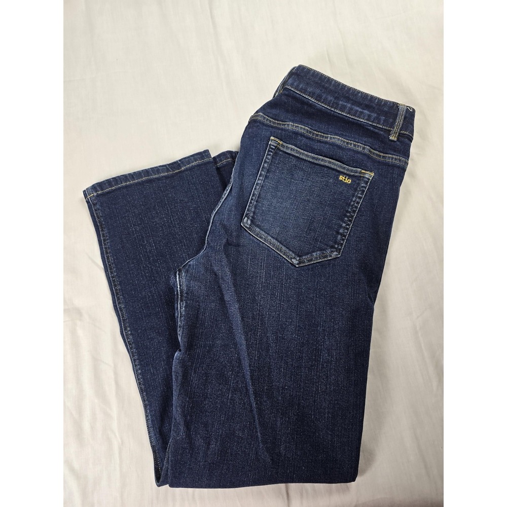 Stio Jeans Mens 38x31 Blue Regular Straight Stretch Denim Pants Dark Wash Casual